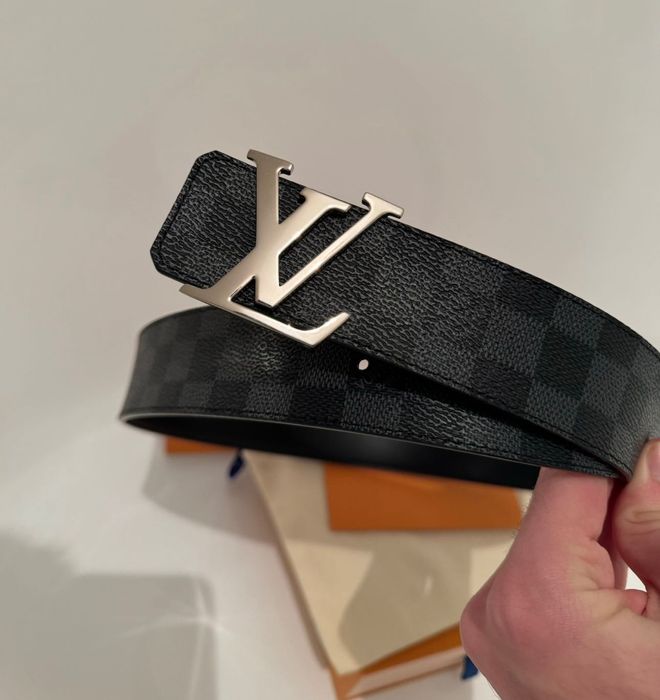 Curea Louis Vuitton Damier originală reversibilă LV nouă cu factura