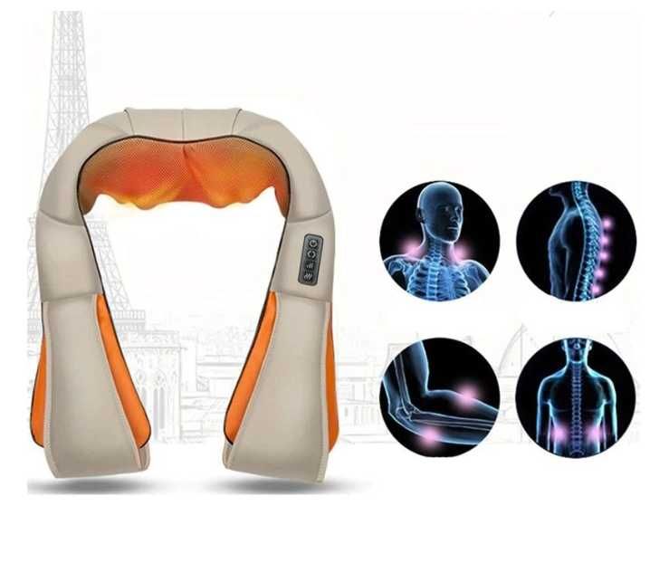 6Д Шиацу 4 и 6 бутона рамо масажор за тяло гръб врат затопляне с масаж