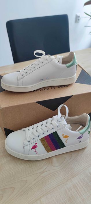 MOA MASTER OF ARTS луксозни кожени кецове, чисто нови с кутия