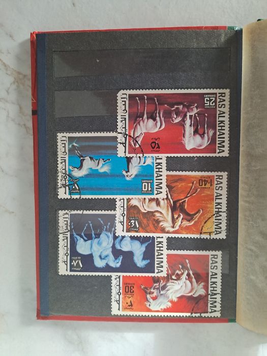 Album Timbre-1930-'68-Diferite Țări Brazilia, Chile, England etc.