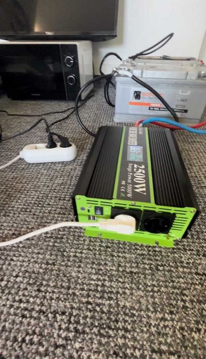 Invertor sinus pur 2000/4000/5000/6000/7000/10000W, 12/24V, campervan