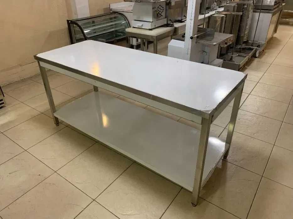 Стол разделочный, стеллаж кухонный,полки из нержавеющей стали для кафе