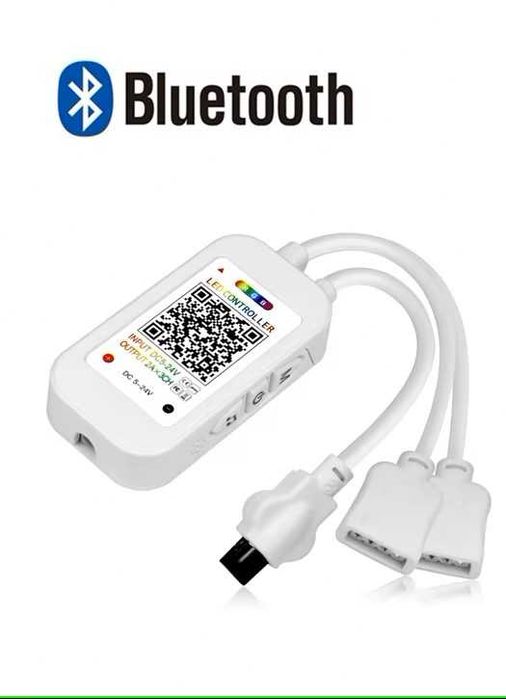Controler Bluetooth pentru benzi LED RGB cu 2 capete