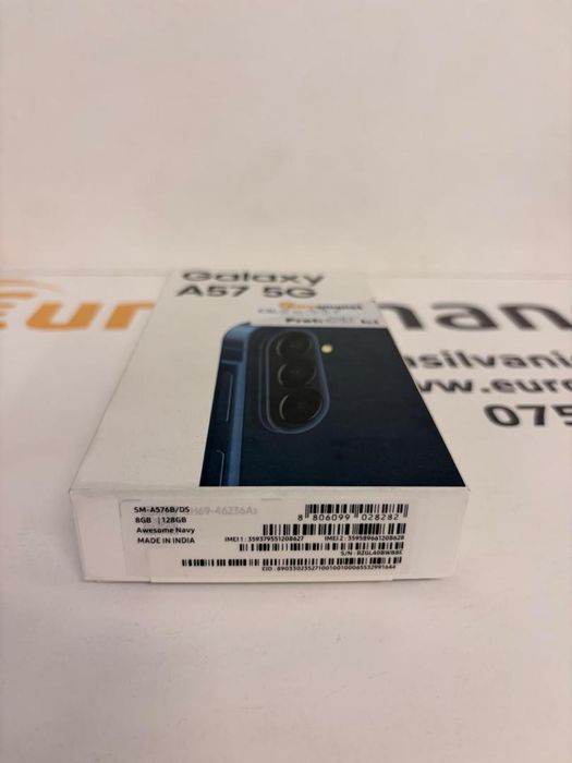Telefon Samsung A57, Dual SIM, 8GB RAM, 128GB, 5G, Awesome Navy, -T-