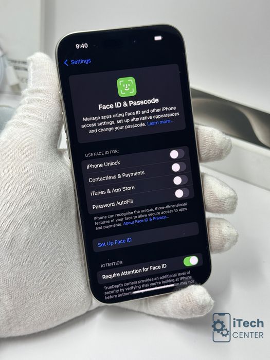 iPhone 15 Pro, 256GB, Natural Titanium, 100% батерия, КАТО НОВ, 1г. ГАРАНЦИЯ!