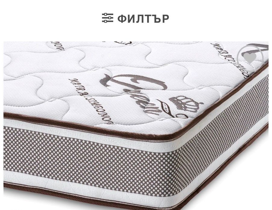 Матрак King Queen pocket двулицев от матраци Симеонов