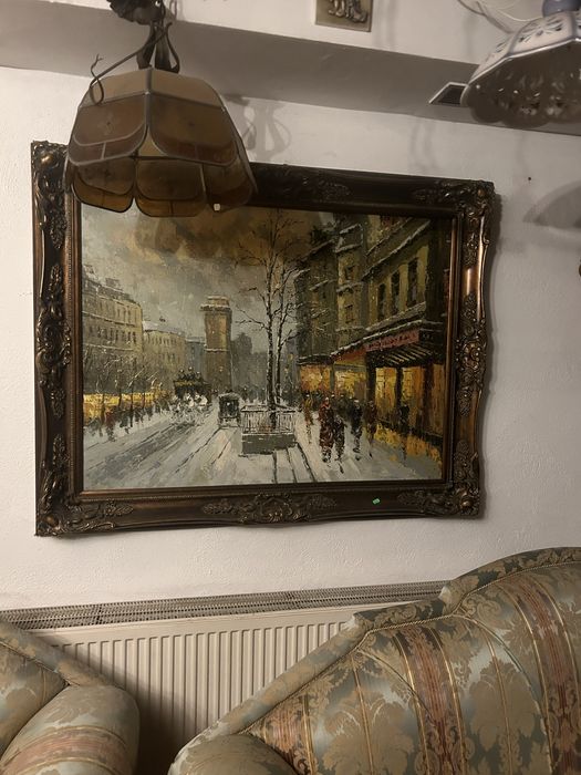 Tablou cu rama din lemn