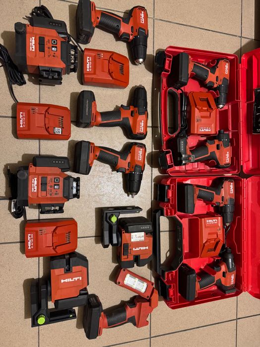 Hilti 12v filetante,lasere
