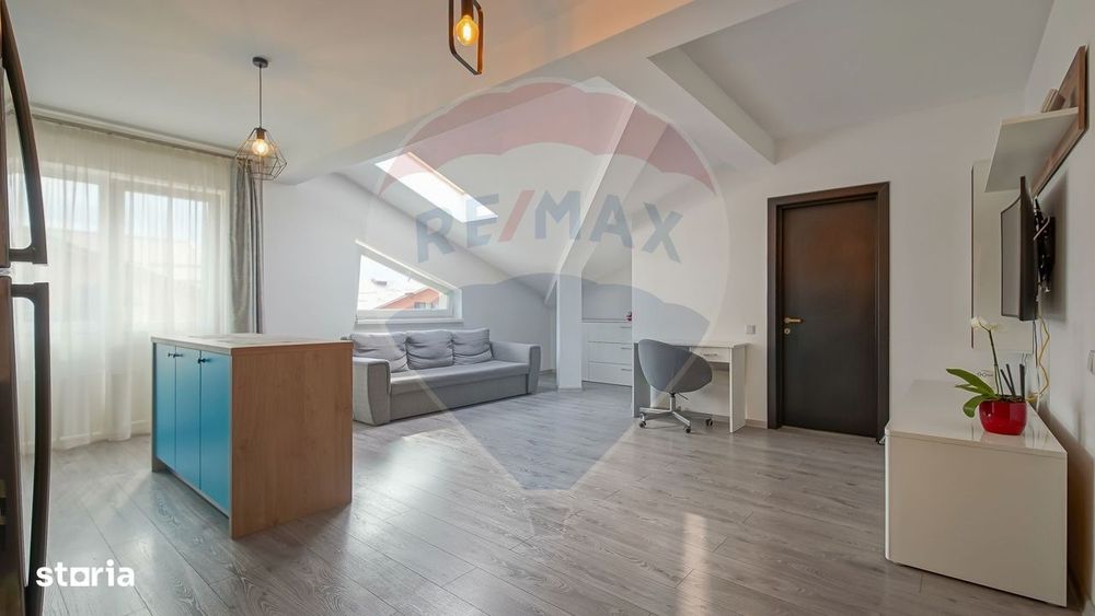 Apartament 2 camere, 53 mp, open space, mobilat&utilat, Sânpetru