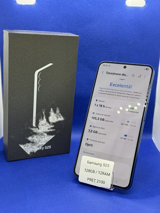 Magazin Vindem: Samsung S25, 128GB, 12 RAM