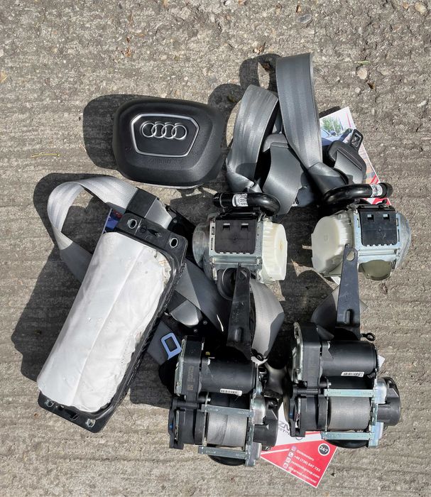 Audi A4 A5 B9 8w kit airbag volan pasager plansa bord hud centuri gri