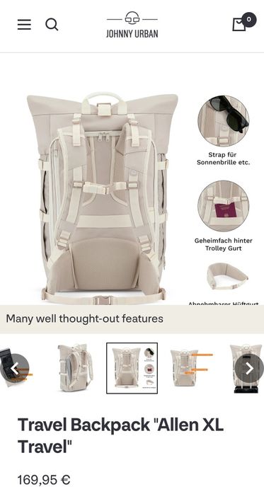 Туристическа раница Johnny Urban Travel Allen XL