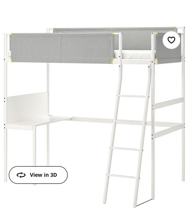 Икеа Ikea 2-хярусная кровать со столом