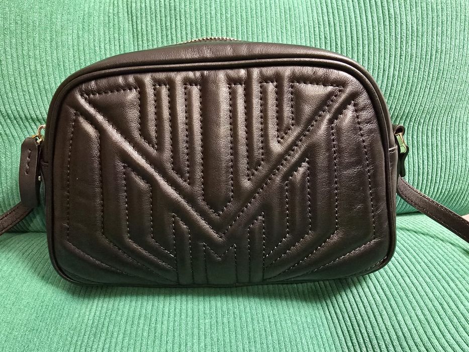 Geanta Musette piele neagra