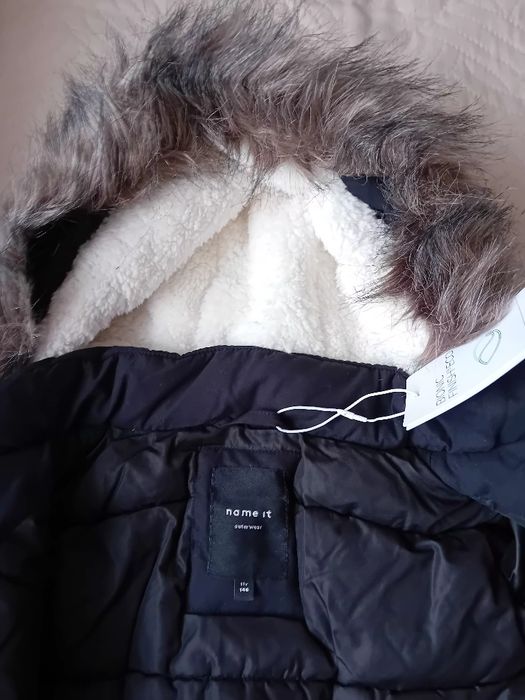 Черно яке парка за момиче ново с етикет