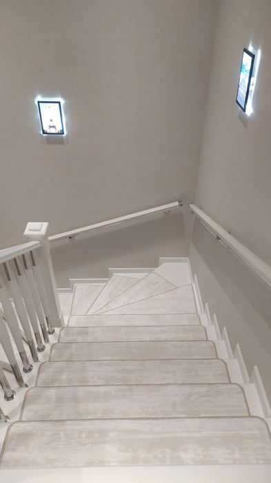 Установка на лестницу ковровые дорожки