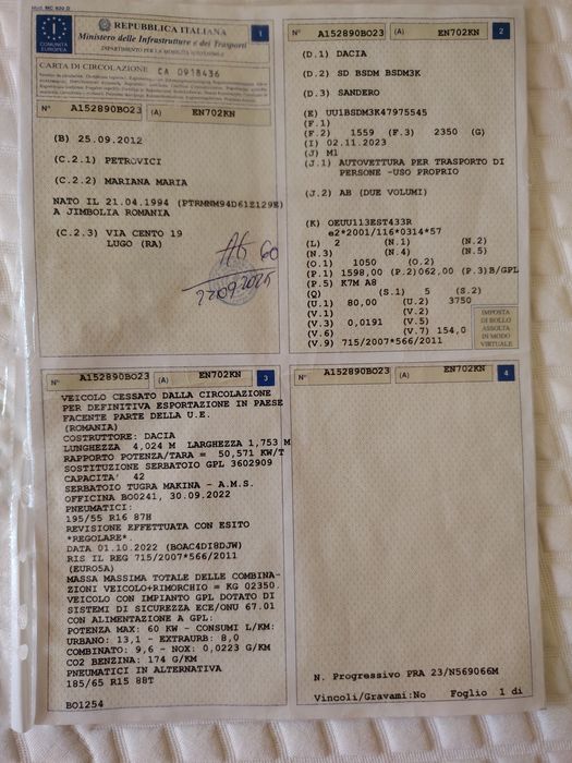 Vând Dacia Sandero Stepway 2012 cu gpl.