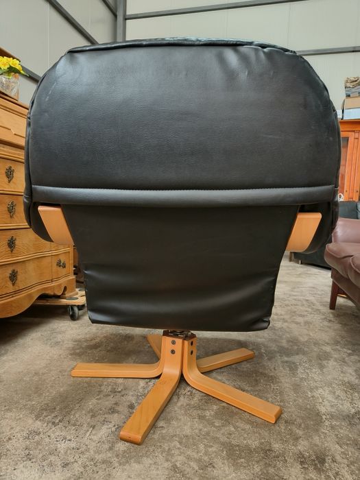 Кресло от естествена кожа 4052