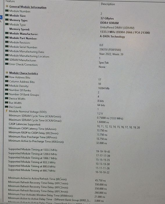 64 GB RAM 2666MHz DDR4 PcSpecialist