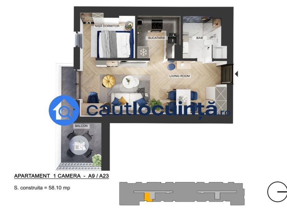 Apartament 2 Camere | Complex Nou | Loc De Joacă
