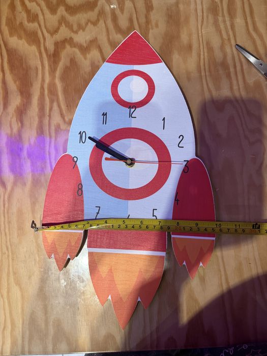 Ceas de perete “racheta” pentru copii, Little Nice Things