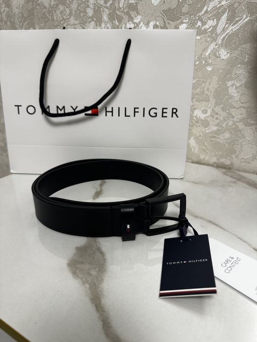 Кожаный ремень tommy hilfiger
