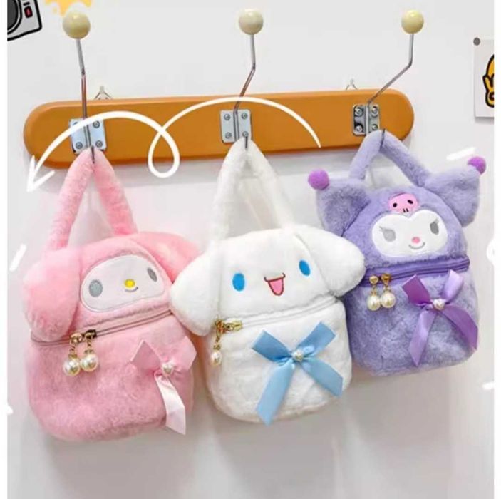 Плюшена чанта Hello Kitty Kuromi, Hello Kitty Melody чанта Кити