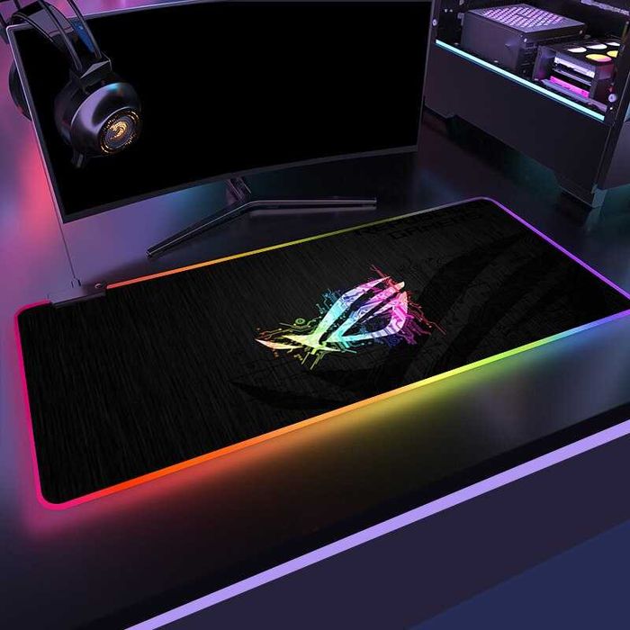 70х30 90x40 ASUS ROG gaming Геймърски пад подложка мишка mousepad RGB