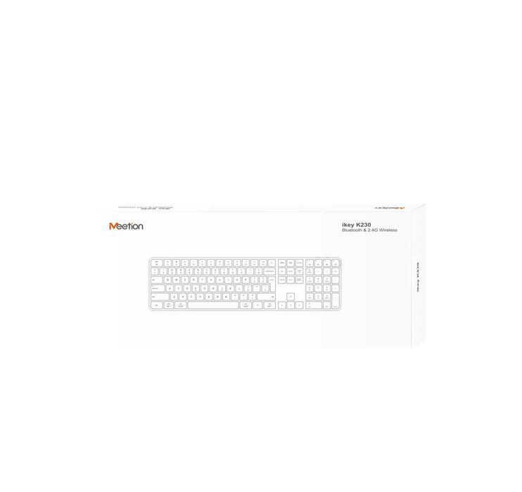 ! Беспроводная ультратонкая клавиатура Meetion K230MW White
