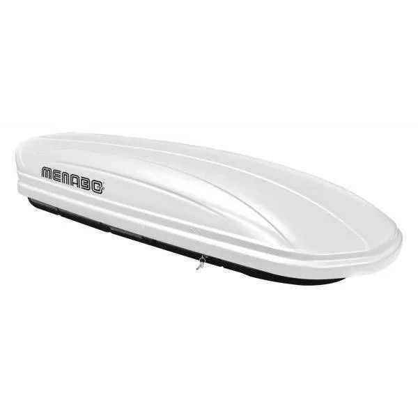 Cutie portbagaj Menabo Mania 460 ABS White, 195x79x36cm,Noua_Pret Importator, emitem Factura & Garantie