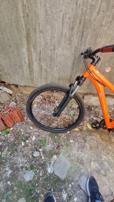 Rockrider bicicleta st500 portocaliu