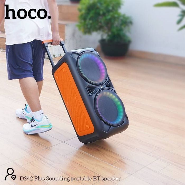 Портативная колонка караоке микрофоны