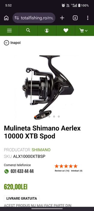 Lansete și mulinete Shimano