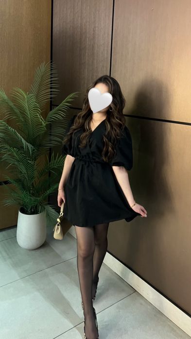 Платье черное короткое