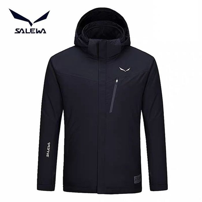 SALEWA (Германия) мужская мембранная непромокаемая тёплая куртка 3 в 1
