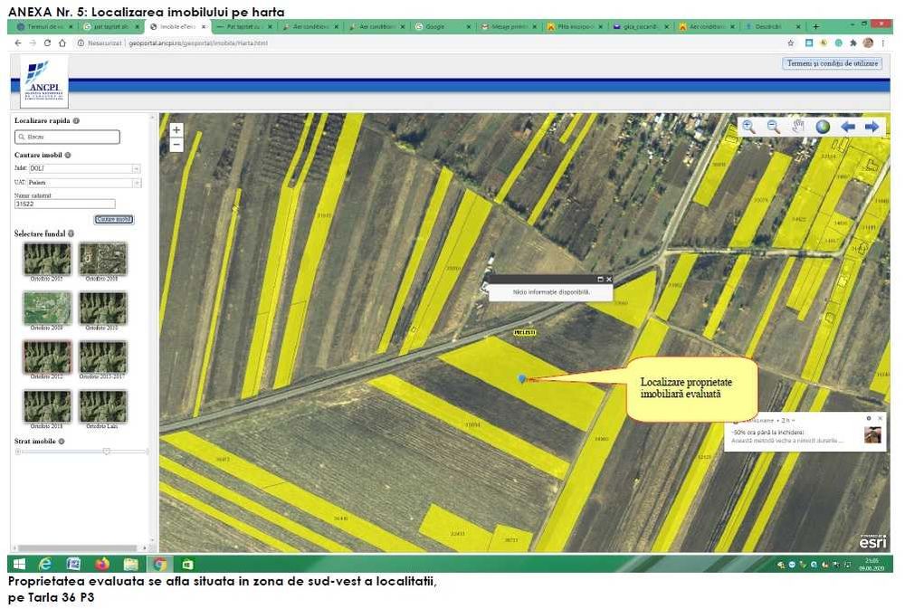Teren intravilan 8757 mp Pielesti - deschidere 72m la strada asfaltata