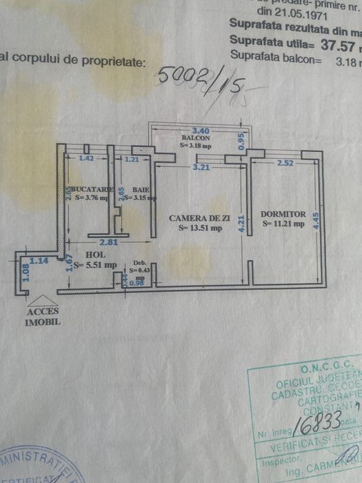 Apartament 2 camere langa Bdul Mamaia €72k neg