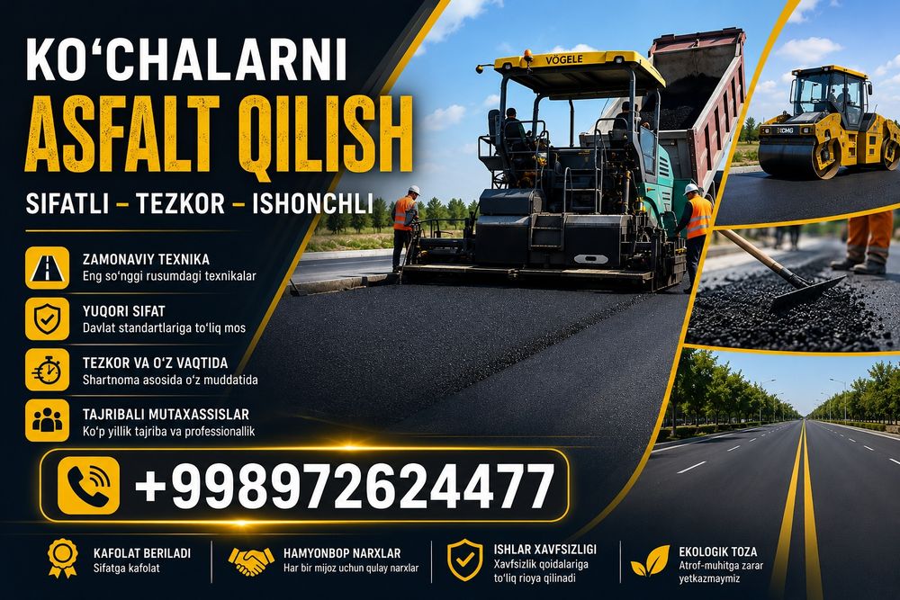 Yòllarni tamirlash, Asfalt xizmati