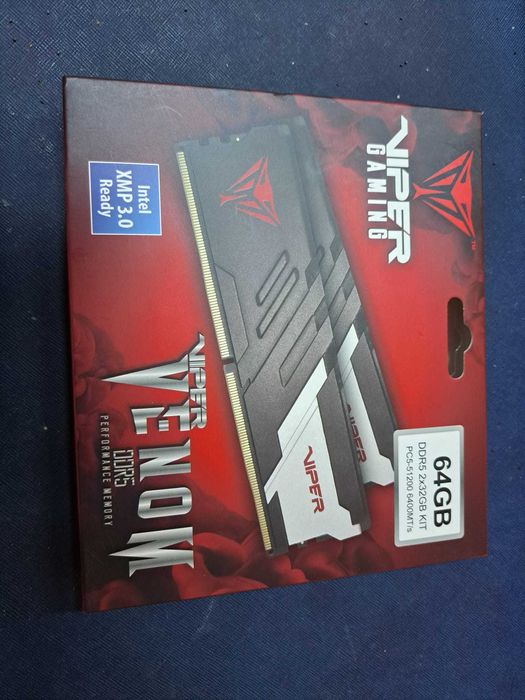 Kit RAM Patriot DDR5 64GB 6400MHz CL32 2X32GB Viper Venom