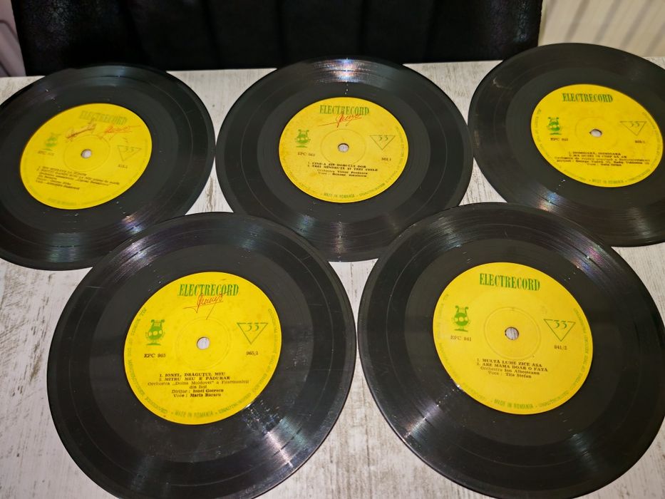 Lot de 24 viniluri cu muzică populară veche