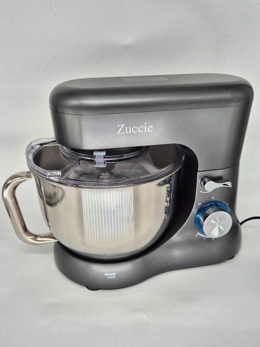 [REDUCERE -45%]Robot bucătărie planetar Zuccie, 1000W, Bol 5L, Gri Inchis - Open Box