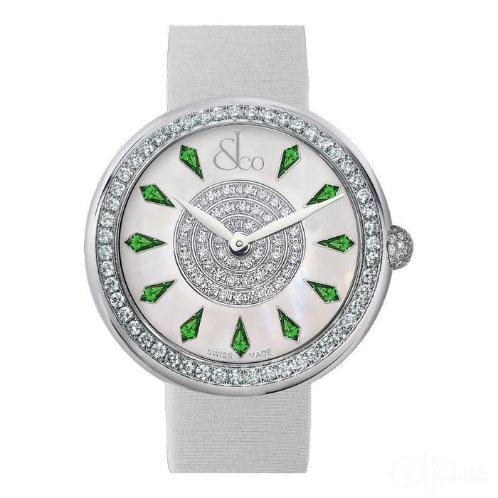 Jacob & Co Brilliant One Row 38 mm Tsavorites Stainless Steel