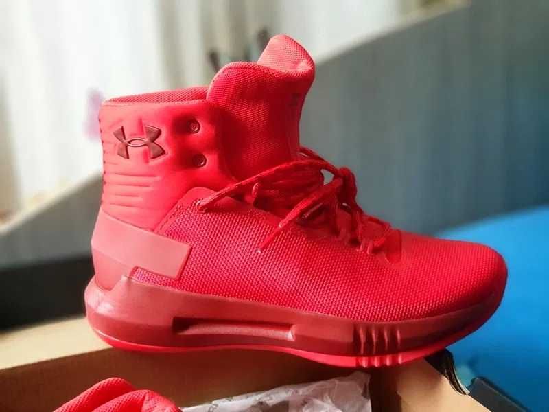 Under Armour, Pantofi mid-high BGS Drive 4, Rosu,noi!!