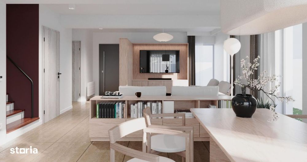 Casa nouă tip Duplex, 155 mp, 200 mp curte individuala- Odăile