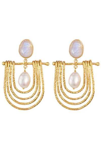 Vand cercei firma Bianc, placati cu aur, noi, nepurtati!