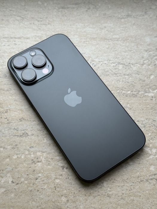 iPhone 16 Pro Max Titanium Black Ca Nou/ 100% Bateria Sim Fizic
