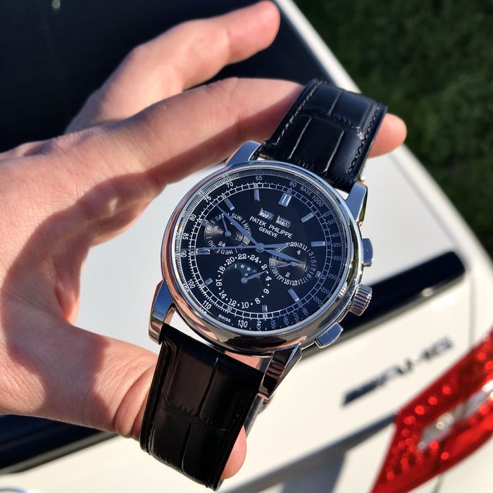 patek philippe perpetual calendar black dial