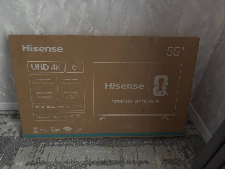 телевизор Hisense 55" UHD 4K (серия A6 / 6 Series) с системой VIDAA