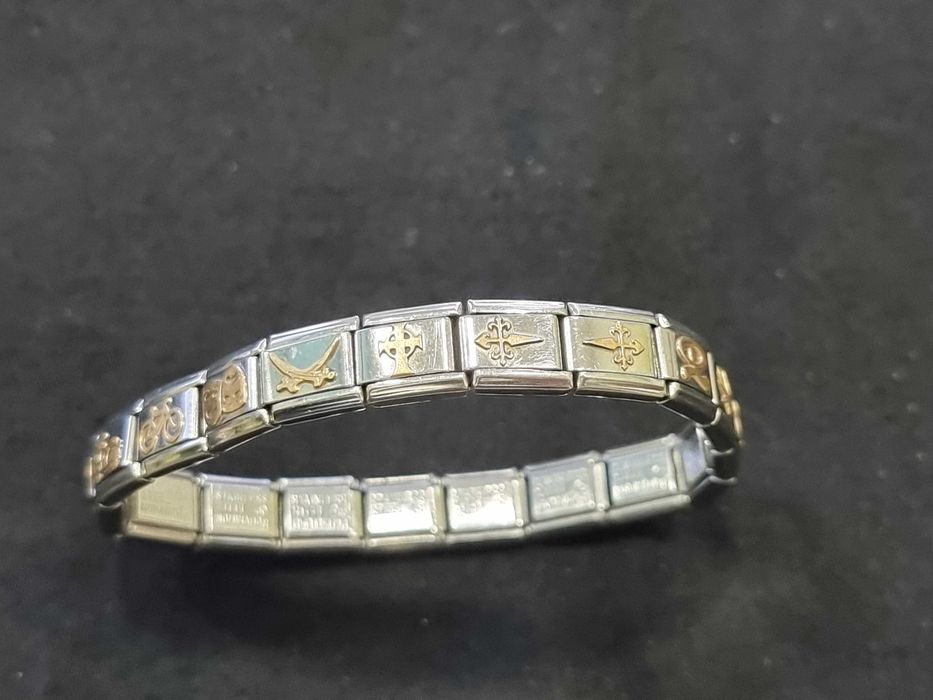 Оригинална гривна - Nomination със златни елементи 18К