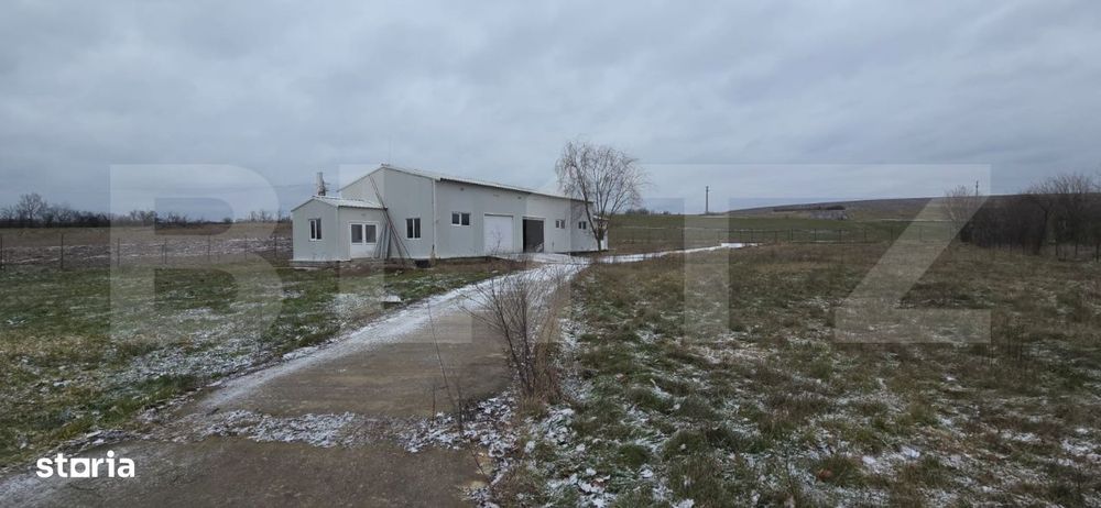 Hala industriala/comerciala, 190 mp, teren 2460 mp, Vulpeni